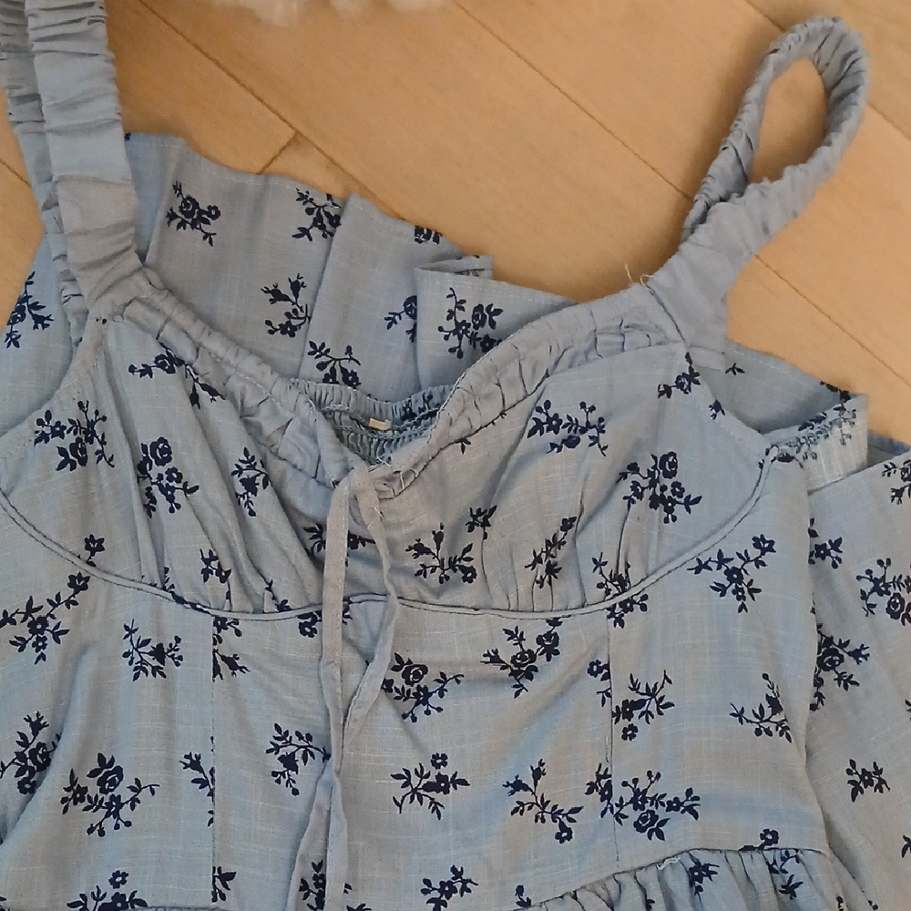 Aeropostale Blue Floral Mini Dress